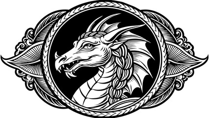 dragoon-camafeum vector illustration