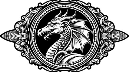 dragoon-camafeum vector illustration