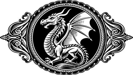 dragoon-camafeum vector illustration