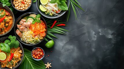 Thai food background