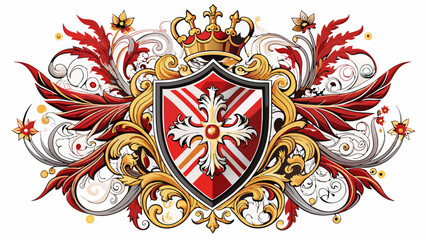 heraldry-side-patterns-with-white-background