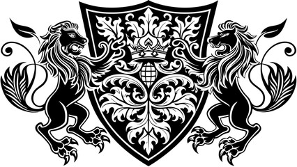 heraldry-side-patterns-with-white-background