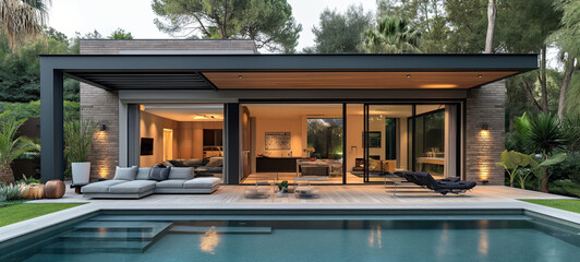 Bâtisse contemporaine : entre design et nature