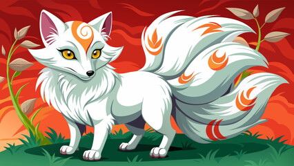 a fox vector illustration