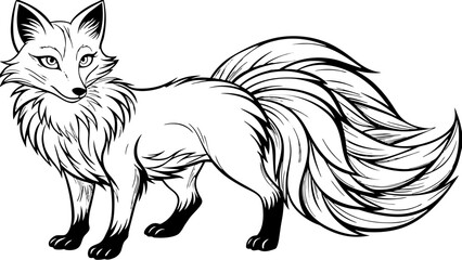 a fox vector illustration