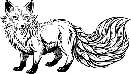 a fox vector illustration