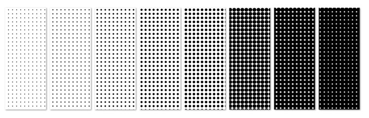polka-dot white Seamless halftone dots pattern straight