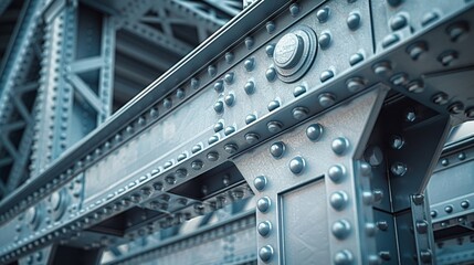 Capture the intricate details of bridge support structures from an eye-level angle Highlight the engineering marvel behind their load-bearing designs with a focus on nuanced textures and patterns