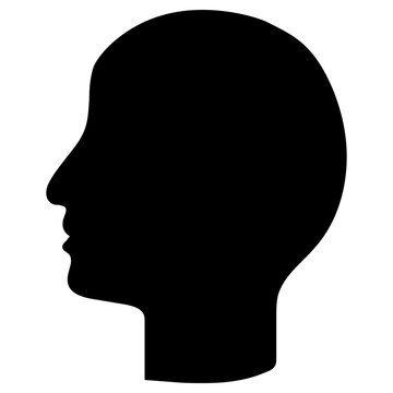 silhouette icon, simple vector design