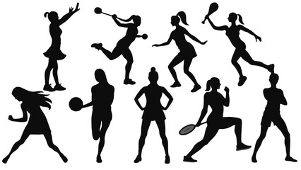 "Gym Silhouette Collection: Vector Set for Fitness Enthusiasts"