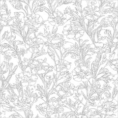 Pattern flower floral spring blossom illustration vector fabric textile design leaf leaves