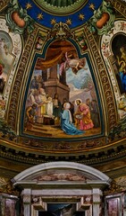 The wonderful frescoes inside the beautiful Sanctuary of the Blessed Virgin Mary of the Holy Rosary...