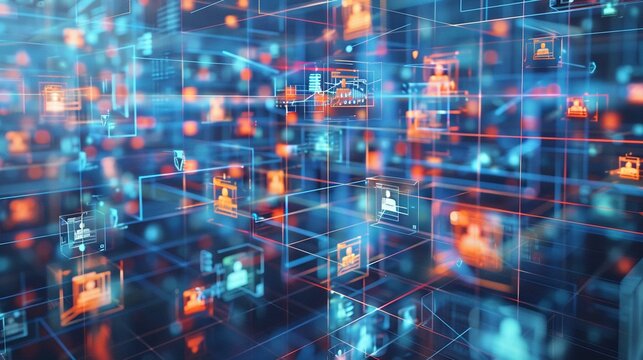 Virtual teams working together seamlessly in a virtual environment