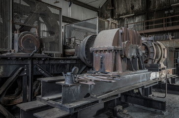 Fototapeta na wymiar historic industrial machinery