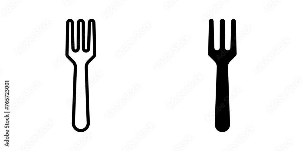 Poster fork icon. for mobile concept and web design. vector illustration