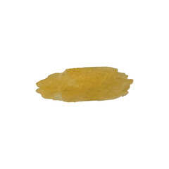 Watercolor yellow blot. Background for text. Abstract stain. Isolate on white background. Colorful watercolor splashe.