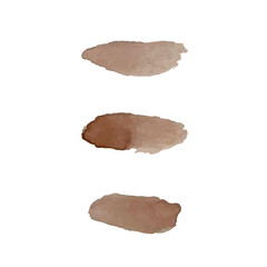 Watercolors blot. Abstract pink set. Abstract stain. Isolate on white background. Colorful watercolor splashes.