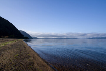 福島県　猪苗代湖の風景