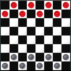 Checkerboard or Checkers game. Board game concept - 765723476