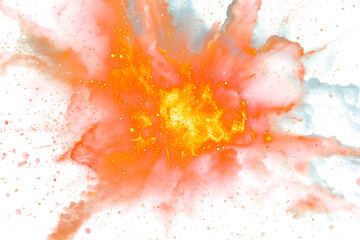 Bomb explosion effect, transparent background  isolated png