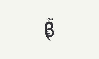 initial B bee monogram simple logo design vector illustration © anello