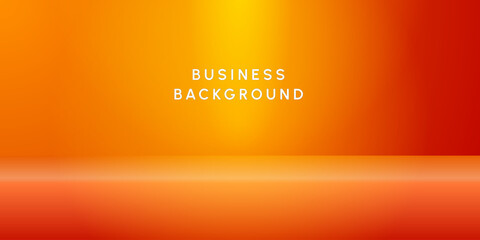 Abstract orange 3d floor simple product display background