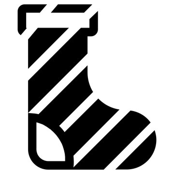 stocking icon, simple vector design
