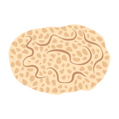 Sponge. Sea wildlife. Hand drawn Sea sponge. Colonial marine animal anemone. Underwater tropical exotic reef plant. Vector illustration