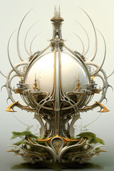 Futurist Mechanical Flora: A Glimpse into Futurism Art