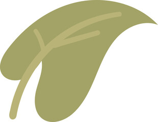 Flower leaves summer card elements spring illustration