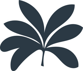 Flower leaves summer card elements spring illustration