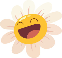 Flower leaves summer card elements spring illustration