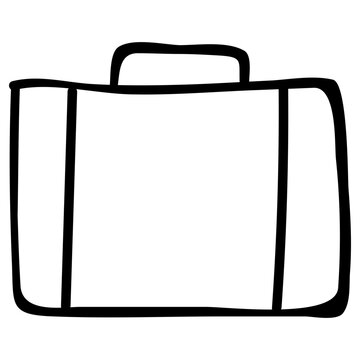 Suitcase Icon, Simple Vector Design