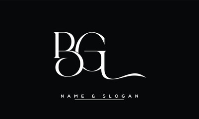 BG, GB, B, G  Abstract Letters Logo Monogram