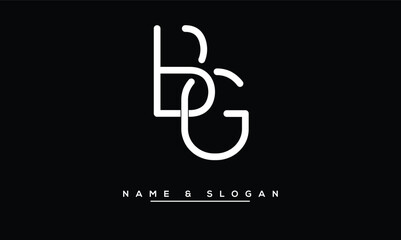BG, GB, B, G  Abstract Letters Logo Monogram