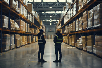 Man standing at the warehouse 