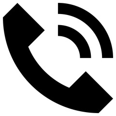telephone icon, simple vector design - obrazy, fototapety, plakaty