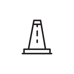 Traffic Cone Work Line Icon