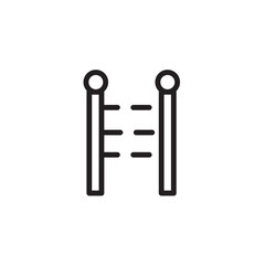 Stair Work Tools Line Icon
