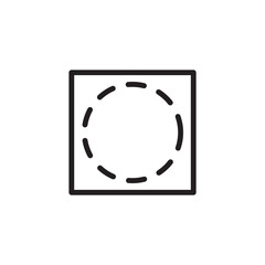Care Dry Fabric Line Icon