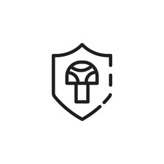 Anti Fabric Fungal Line Icon