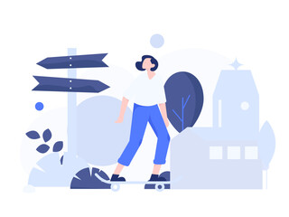 Holiday travel travel characters internet background vector hand drawn illustration
