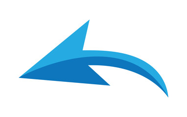 red arrow icon png on white background. flat style. arrow icon for your web site design, logo, app, UI. arrow indicated the direction symbol. curved arrow sign