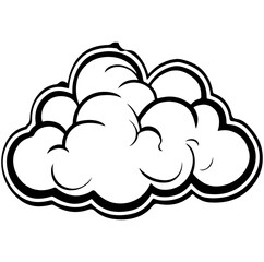 Cloud vector graphic design