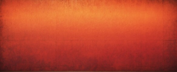 Red to orange gradient grunge rough vintage flat texture surface background from Generative AI
