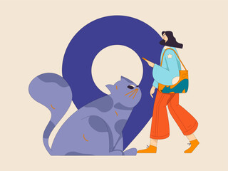 Holiday travel travel characters internet background vector hand drawn illustration
