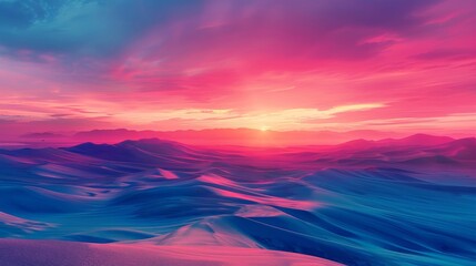 Radiant arcs of color stretching across the horizon,  casting a warm and inviting glow over the landscape - obrazy, fototapety, plakaty