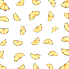 Lemon vector background