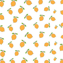 Lemon vector background