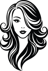 beauty and spa logo, Woman face logo icon vector. Woman face logo design vector illustration